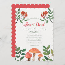 Whimsical Watercolor Red Mushroom Boda
