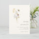 Invitación Whimsical Wildflower Bouquet | Ivory All In One (Anverso de pie)