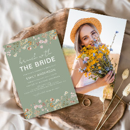 Invitación Whimsical Wildflower Bridal Shower Brunch Foto