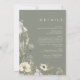 Invitación Whimsical Wildflower Meadow | Ivory All In One (Reverso)