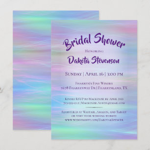 Invitación Whimsical Wisps   Ducha arco iris de Hada Ombre