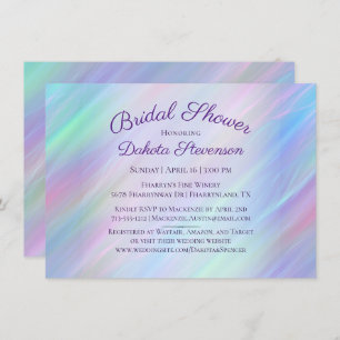 Invitación Whimsical Wisps   Ducha arco iris de Hada Ombre