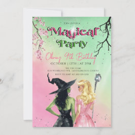 Invitación Whimsical Witch Birthday Party
