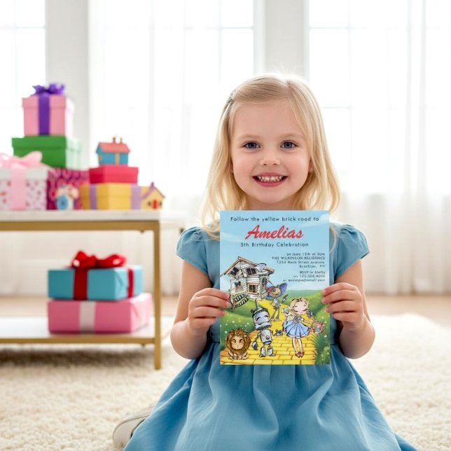 Invitación Whimsical Wizard of Oz Birthday Party Invitation (Subido por el creador)