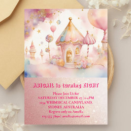 Invitación Whimsical Wonders Candyland Birthday card (Tarjeta