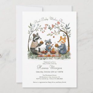 Invitación Whimsical Woodland Baby Shower