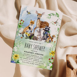 Invitación Whimsical Woodland se maravilla de Baby Shower