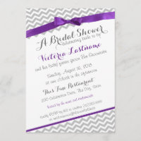 Whimsical Zigzag Morple Bridal Shower