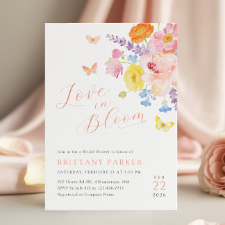 Invitación Whimsy Floral Bridal Shower