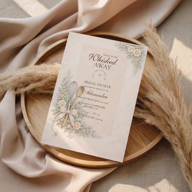 Invitación Whisked Away Rustic Baking Bridal Shower (Subido por el creador)