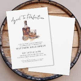 Invitación Whiskey Men's Birthday Party