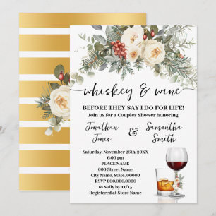 Invitación Whiskey & Vino Antes de Hacerlo por Vida Ducha de