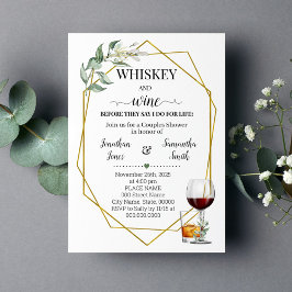 Invitación Whiskey y vino antes de hacer oro verde