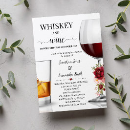 Invitación Whiskey y Wine antes de que duerma de parejas