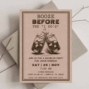 Invitación Whisky Bacheler Party