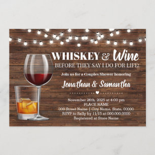 Invitación whisky y vino ruso antes de que duchen las parejas