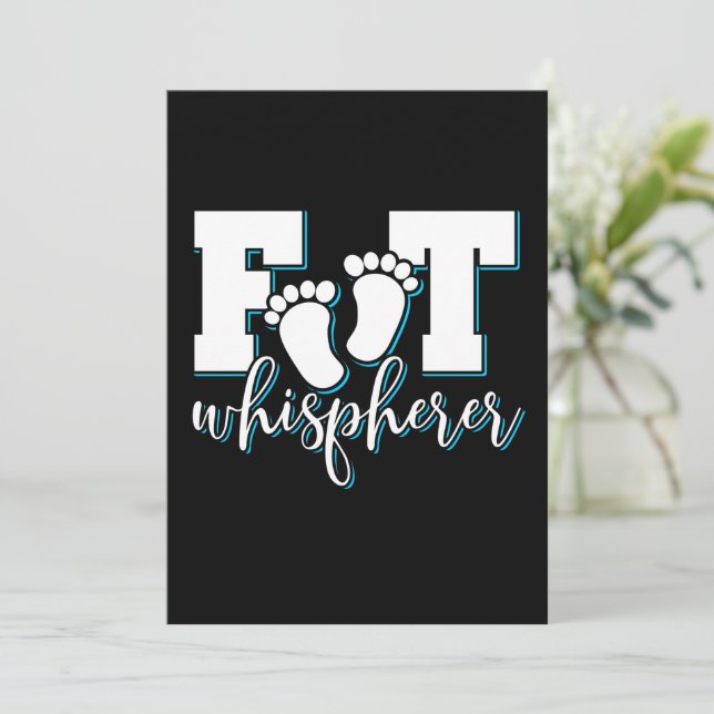 Invitación Whisperer de pie - Médica de pies de podiatra (Anverso de pie)