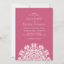 Invitación Whispers Lake Swan Lotus Flowers Mandala Wedding