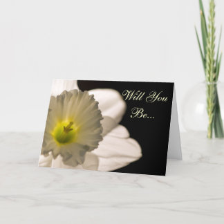 Invitación White Daffodil Serás Mi Novia