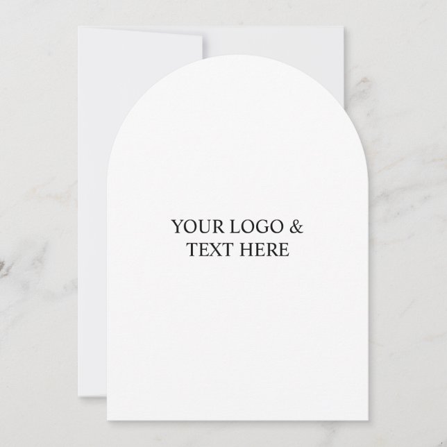 Invitación White Personalized – Your Logo & Text Here (Anverso)