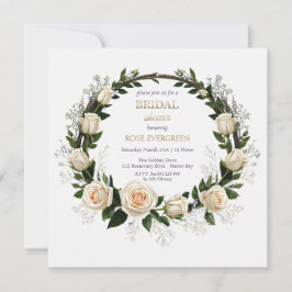 Invitación White Roses & Baby’s Breath