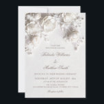 Invitación White Sculptured Flowers 3D Roses Wedding<br><div class="desc">Elevate your wedding stationery with this stunning modern romantic invitation. Featuring high-definition,  3D-effect white roses that appear to lift off the page,  this design is paired with sophisticated calligraphic script. The clean,  borderless composition makes it a perfect choice for contemporary garden weddings,  spring ceremonies,  or a chic fine-art aesthetic.</div>