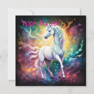 Invitación White Wonder: El unicornio blanco espectral