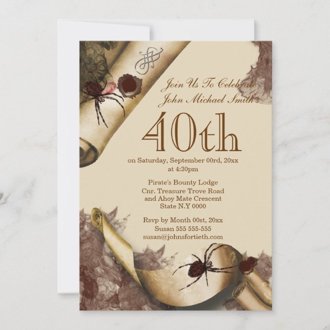 Invitación Whodunnit del beige de la investigación del (Anverso)