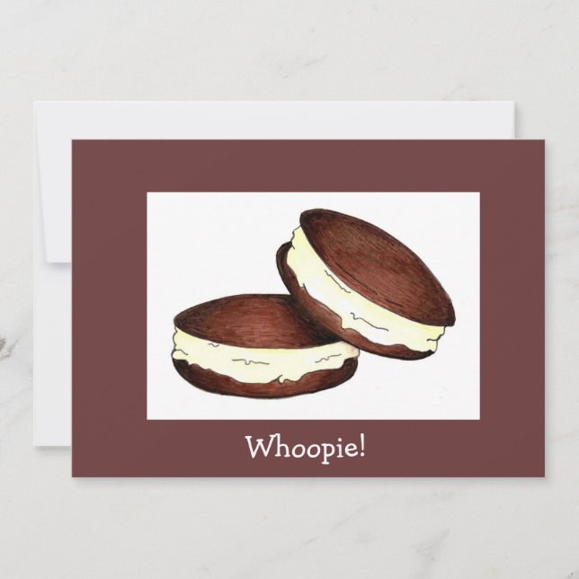 Invitación ¡Whoopie! Pie celebremos la celebración de la PA h (Anverso)