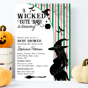 Invitación Wicked Cute Baby está preparando una fiesta prenat