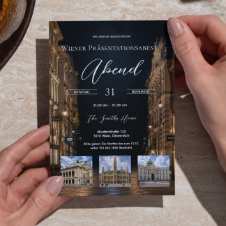 Invitación Wiener Gala & Präsentationsabend Einladung