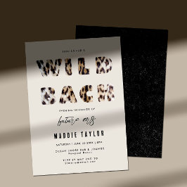 Invitación Wild Bach Leopard Future Mrs Bachelorette Party