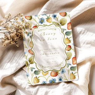 Invitación Wild Berry Romance Bridal Shower