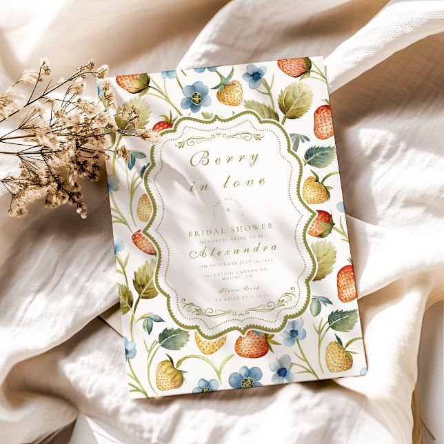 Invitación Wild Berry Romance Bridal Shower (Subido por el creador)