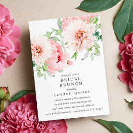 Invitación Wild Garden Dahlia Bouquet Bridal Brunch Boda