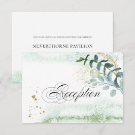 Invitación Wild Meadow | Recepción de bodas botánicas verdes