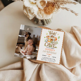 Invitación Wild One Animal 1st Birthday Party | Safari Jungle