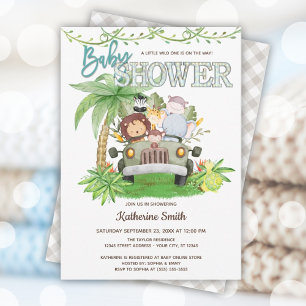 Invitación Wild One Baby Shower