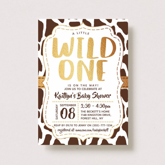 Invitación Wild One Baby Shower (Subido por el creador)
