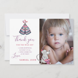 Invitación Wild One boy primer cumpleaños foto graciosa graci