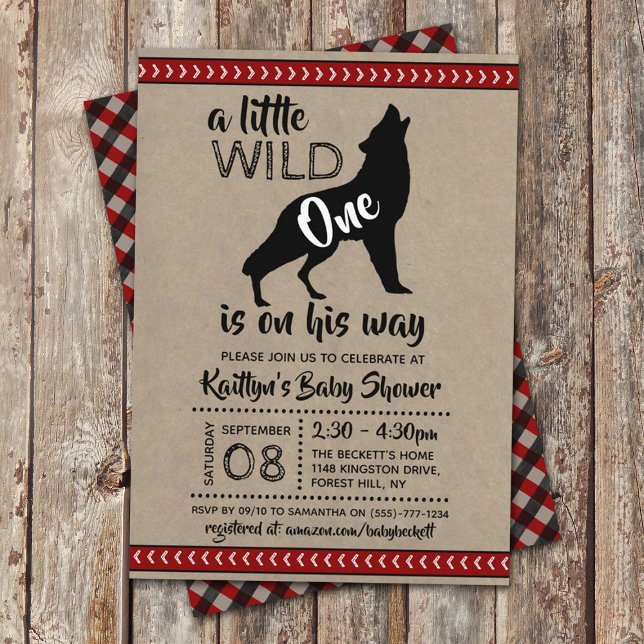 Invitación Wild One Boys Baby Shower (Subido por el creador)