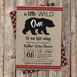 Invitación Wild One Boys Baby Shower