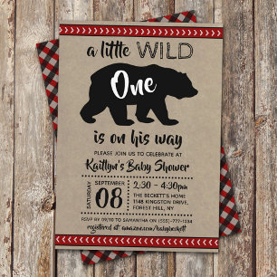 Invitación Wild One Boys Baby Shower