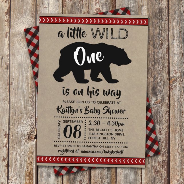 Invitación Wild One Boys Baby Shower (Subido por el creador)