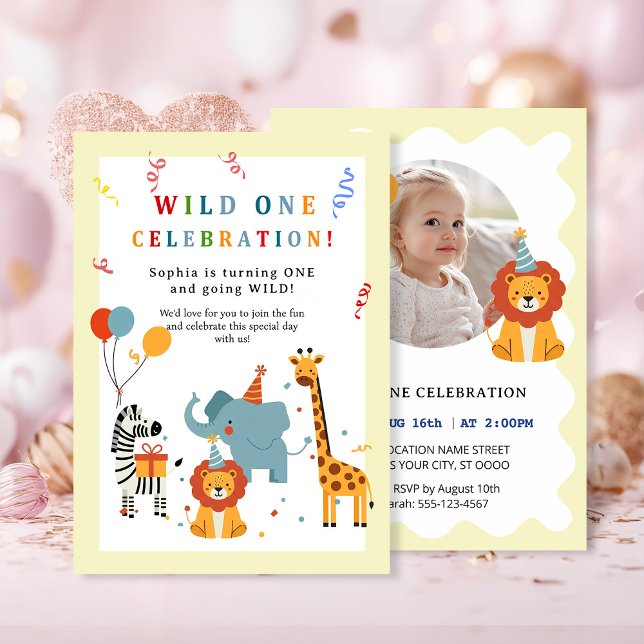 Invitación Wild One First Birthday Invitation (Subido por el creador)