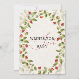 INVITACIÓN WILD STRAW BERRY SWEET BABY SHOWER