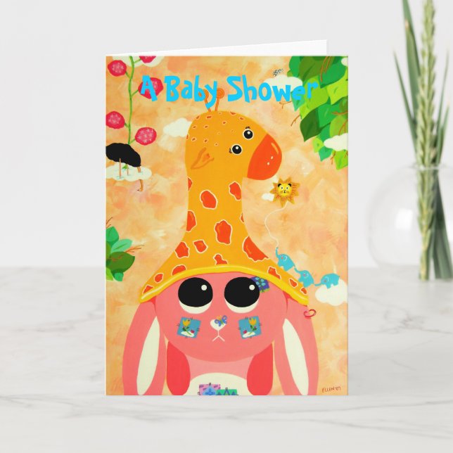 Invitación Wild Thoughts Baby Shower (Anverso)