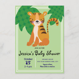 Invitación Wild Tiger Baby Shower