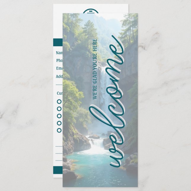 Invitación Wild & Welcome Church Connection Card (Anverso / Reverso)