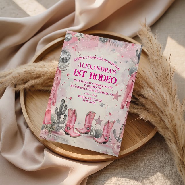 Invitación Wild West 1st Rodeo Birthday (Subido por el creador)